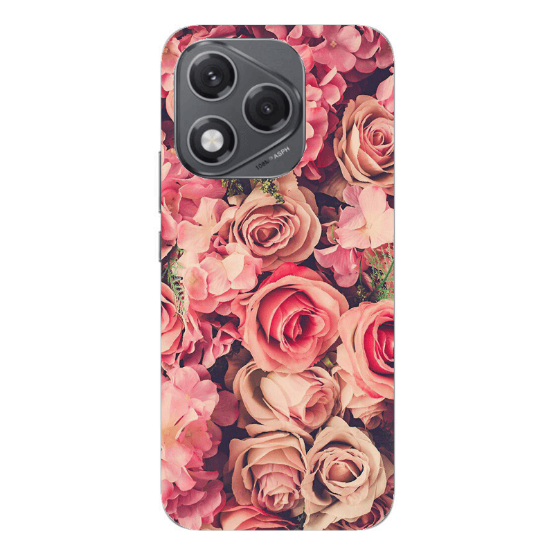 Honor 400 Lite Bud Roses Transparent Silicone TPU Θήκη